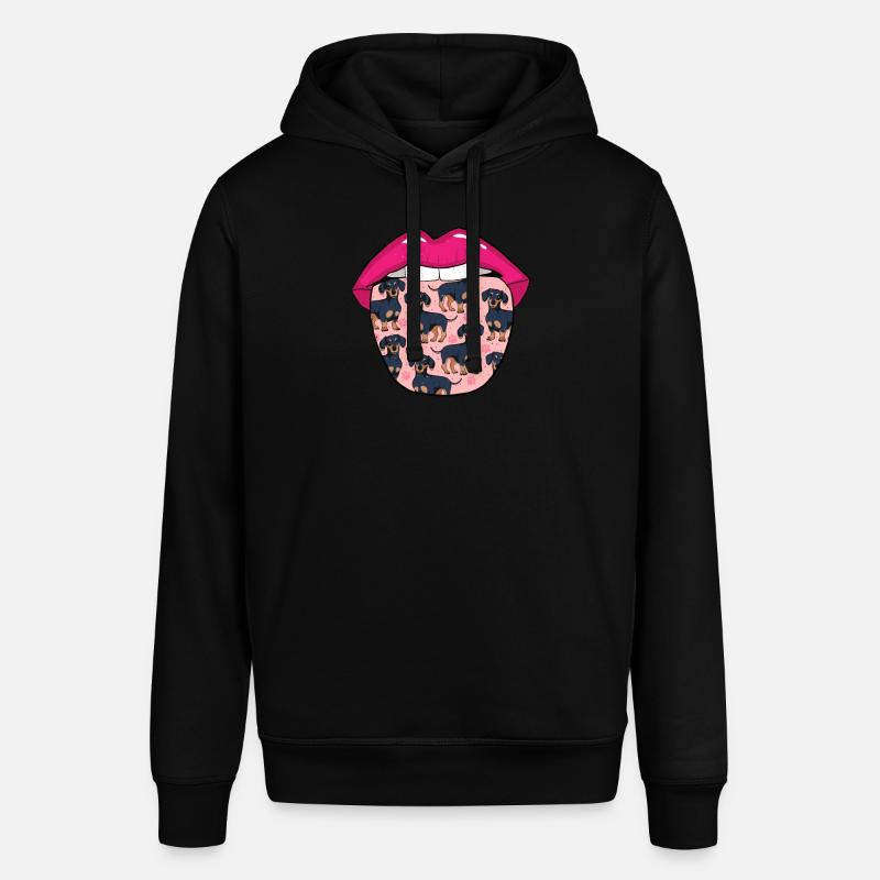 Teckel Langue de teckel - Sweat à capuche SOUNDER Stanley/Stella Unisexe - noir