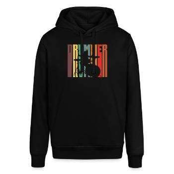Schlagzeug Schlagzeuger Geschenk - Stanley/Stella Unisex Hoodie SOUNDER - Schwarz - Vorne - Alina (178cm) & Michal (187cm)