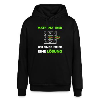 Mathematik Spruch Mathematiker Geschenkidee - Stanley/Stella Unisex Hoodie SOUNDER - Schwarz - Vorne - Alina (178cm) & Michal (187cm)