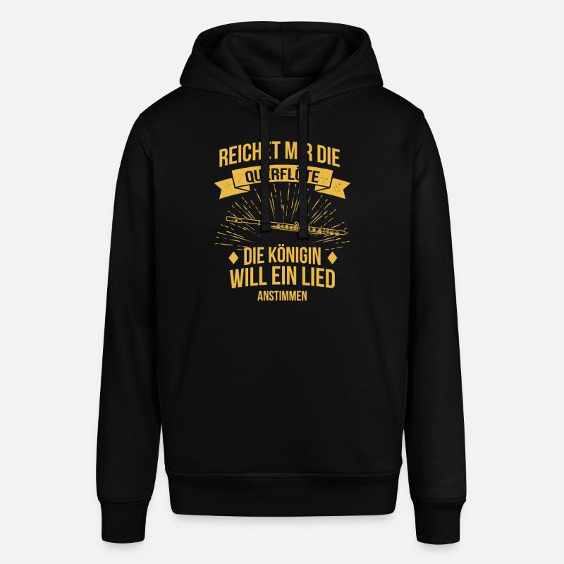 Querflöte Querflötenspieler Querflötist - Stanley/Stella Unisex Hoodie SOUNDER - Schwarz