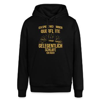 Querflöte Querflötenspieler Querflötist - Stanley/Stella Unisex Hoodie SOUNDER - Schwarz - Vorne - Alina (178cm) & Michal (187cm)