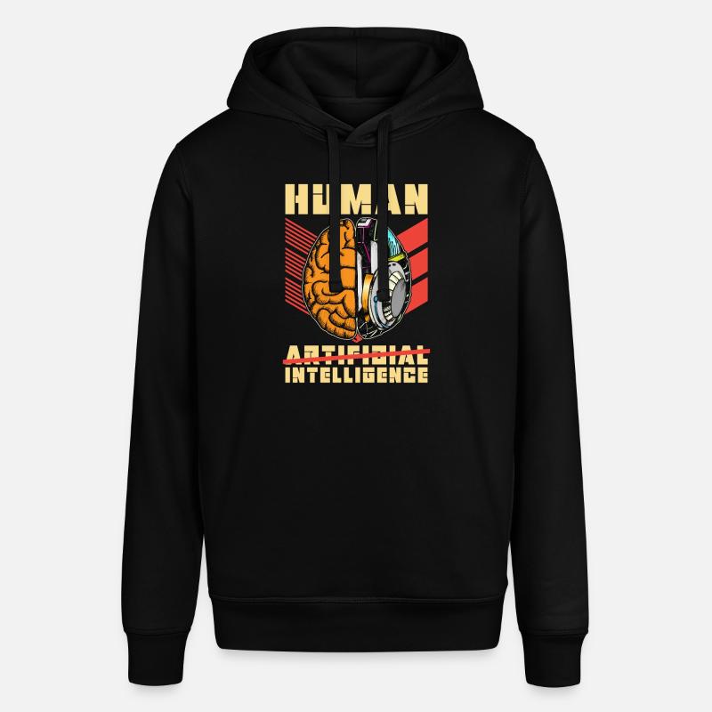 Artificial Intelligence Human Artificial Engineer - Stanley/Stella SOUNDER Unisex Hoodie - black