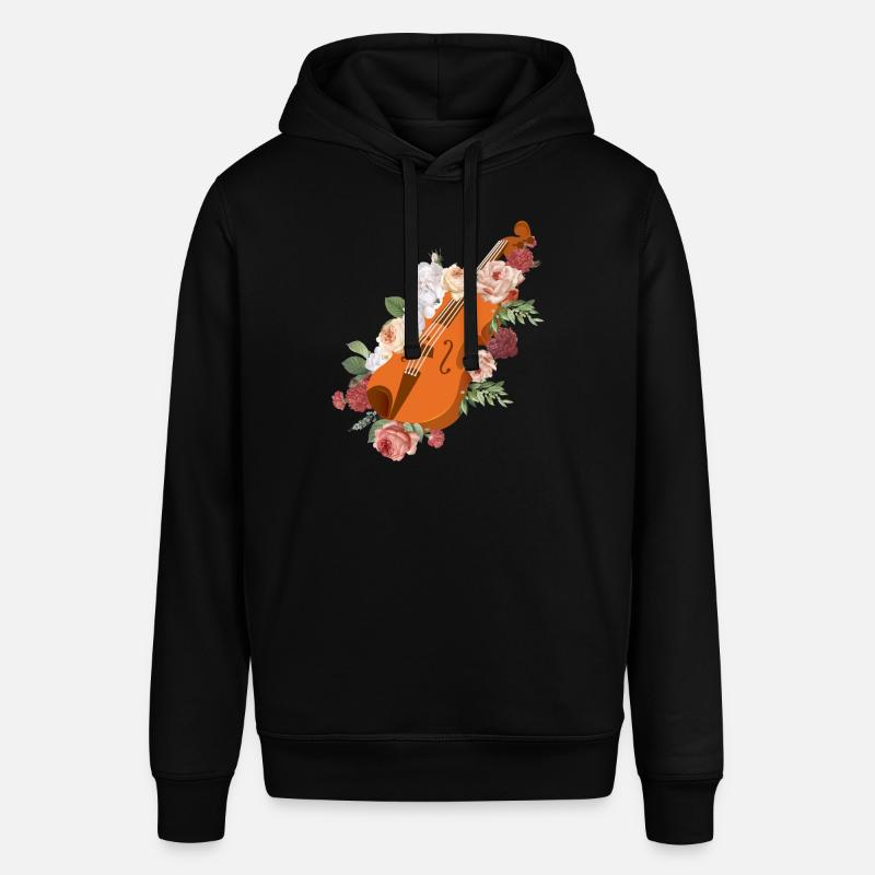 Violon Violoniste Fleur Florale - Sweat à capuche SOUNDER Stanley/Stella Unisexe - noir