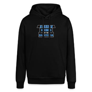 Funny king of the cafeteria for the - Stanley/Stella SOUNDER Unisex Hoodie - black - Front - Alina (178cm) & Michal (187cm)