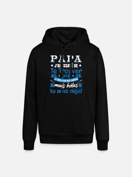 Papa Humour Fête De Père - Sweat à capuche SOUNDER Stanley/Stella Unisexe - noir
