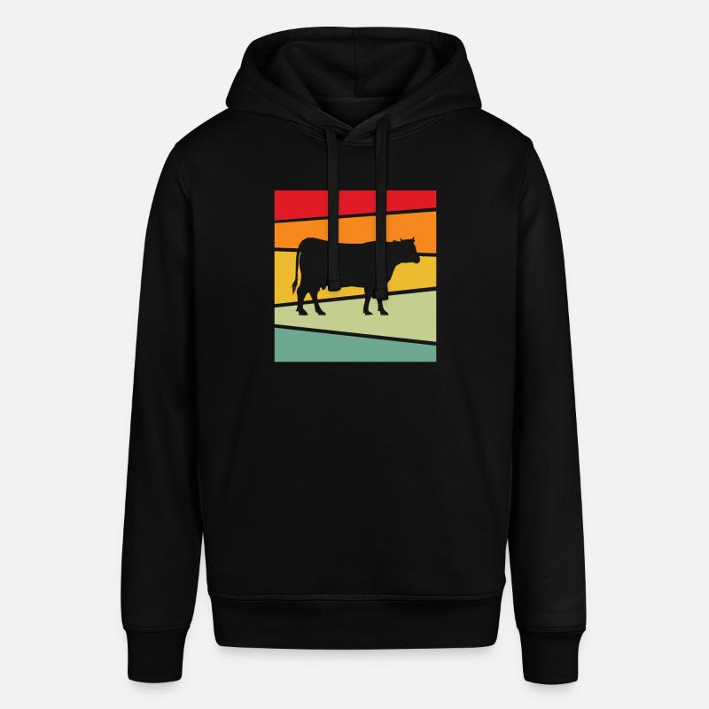 Vache Rétro - Sweat à capuche SOUNDER Stanley/Stella Unisexe - noir