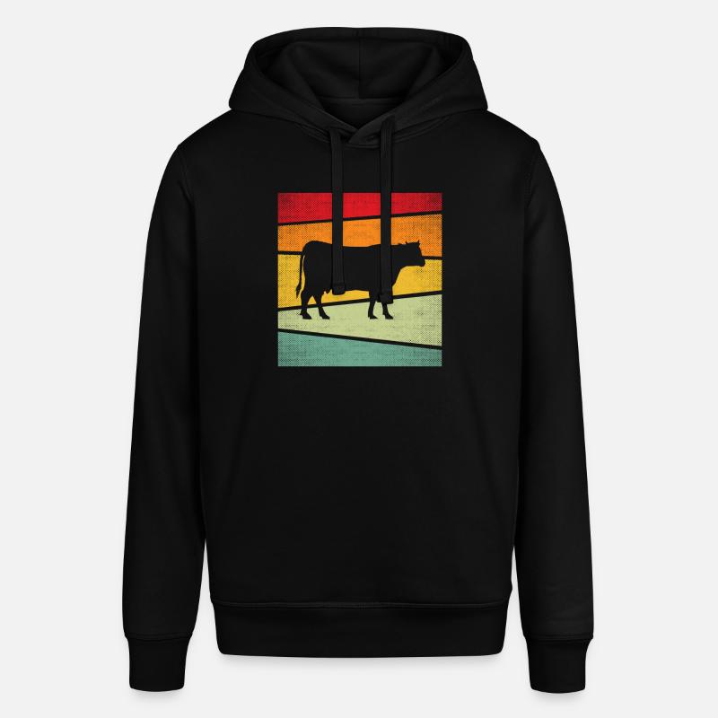 Vache Rétro - Sweat à capuche SOUNDER Stanley/Stella Unisexe - noir