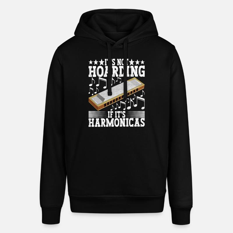 Harmonica Harmonica - Stanley/Stella SOUNDER Unisex Hoodie - black