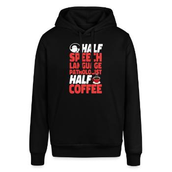 Speech Therapist Therapy Assistant - Stanley/Stella SOUNDER Unisex Hoodie - black - Front - Alina (178cm) & Michal (187cm)
