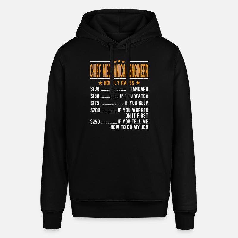 Mechanical Engineer Hourly Wage - Stanley/Stella SOUNDER Unisex Hoodie - black