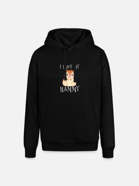 I love my hammy - Stanley/Stella SOUNDER Unisex Hoodie - black
