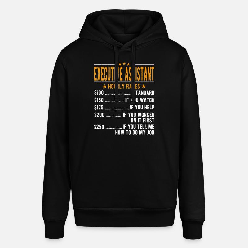 Adjoint exécutif Salaire horaire - Sweat à capuche SOUNDER Stanley/Stella Unisexe - noir