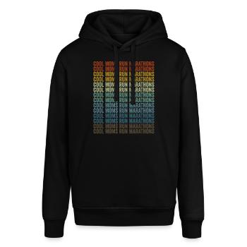 Coole Mütter laufen Marathons Läuferin Lauffreundi - Stanley/Stella Unisex Hoodie SOUNDER - Schwarz - Vorne - Alina (178cm) & Michal (187cm)