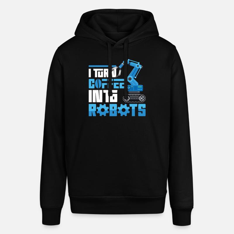 Robot Robotics Engineer Coffee I - Stanley/Stella SOUNDER Unisex Hoodie - black