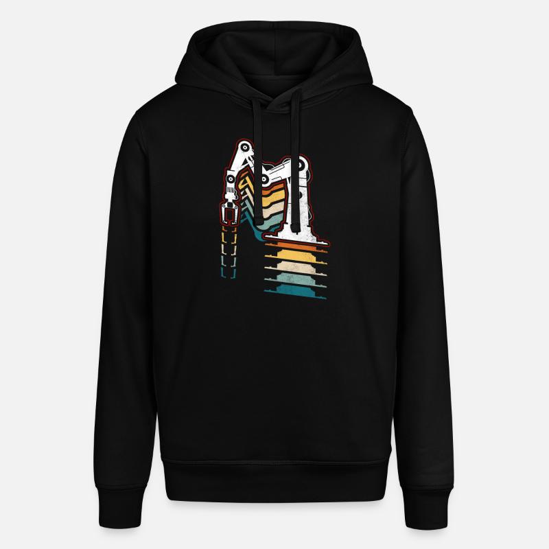 Robot Robotics Engineer Retro - Stanley/Stella Unisex Hoodie SOUNDER - Schwarz