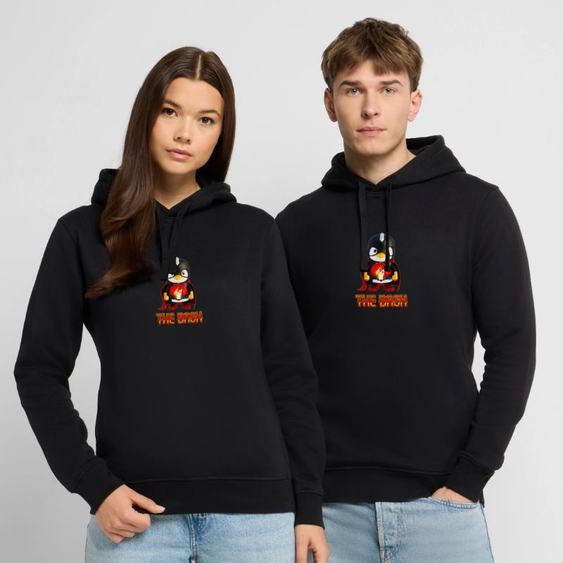 The Bash Penguin Superhero for Linux Coder and Stanley/Stella Unisex Hoodie SOUNDER