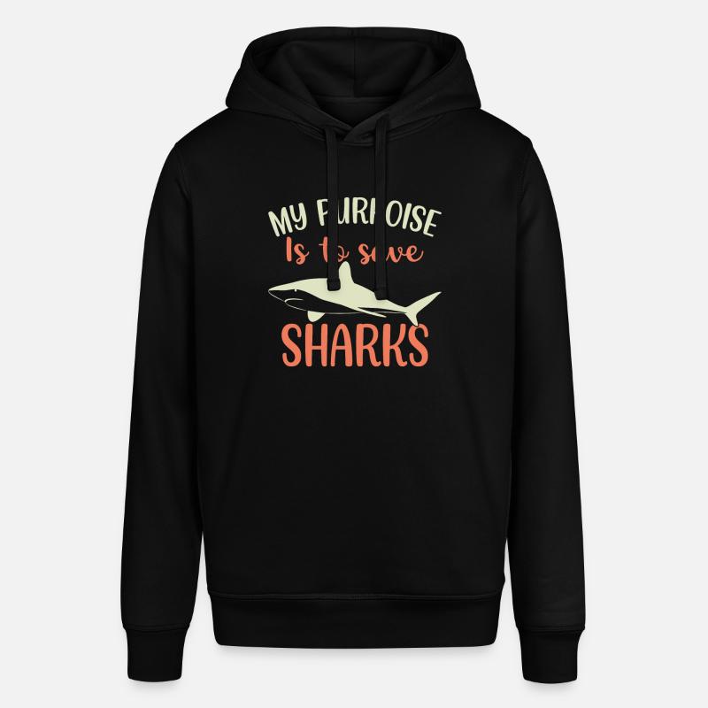 Requins Requins plongeurs Requin - Sweat à capuche SOUNDER Stanley/Stella Unisexe - noir