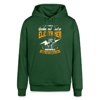 Elektriker Elektroniker elektroinstallation - Stanley/Stella Unisex Hoodie SOUNDER - Flaschengrün - Vorne - Alina (178cm) & Michal (187cm)