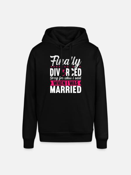Divorce Divorced - Stanley/Stella SOUNDER Unisex Hoodie - black
