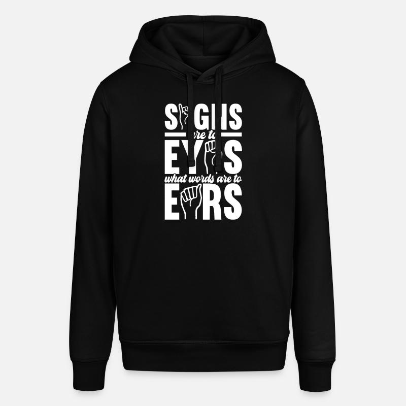 Sourds sourds muets sourds - Sweat à capuche SOUNDER Stanley/Stella Unisexe - noir