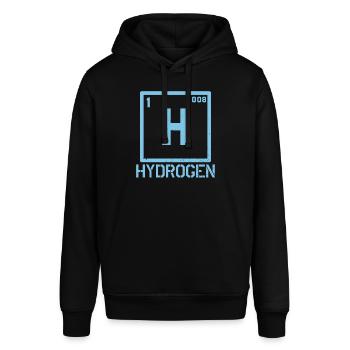 Wasserstoff Element Hydrogen Energie - Stanley/Stella Unisex Hoodie SOUNDER - Schwarz - Vorne - Alina (178cm) & Michal (187cm)