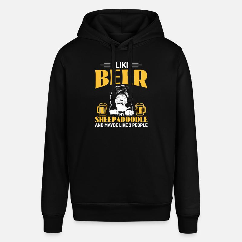 Sheepadoodle Doodle Dog - Sweat à capuche SOUNDER Stanley/Stella Unisexe - noir