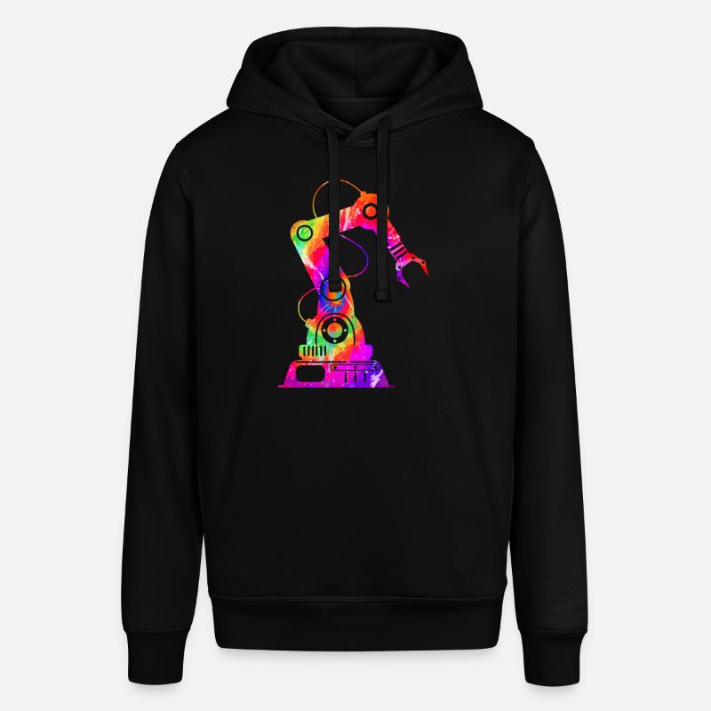 Robot Robotics Engineer Tie Dye - Stanley/Stella Unisex Hoodie SOUNDER - Schwarz