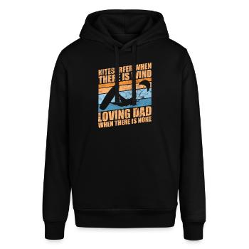 Kitesurfer papa vatertag kitesurfing outfit - Stanley/Stella Unisex Hoodie SOUNDER - Schwarz - Vorne - Alina (178cm) & Michal (187cm)