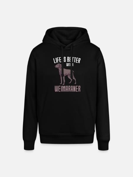 Weimaraner - Stanley/Stella SOUNDER Unisex Hoodie - black