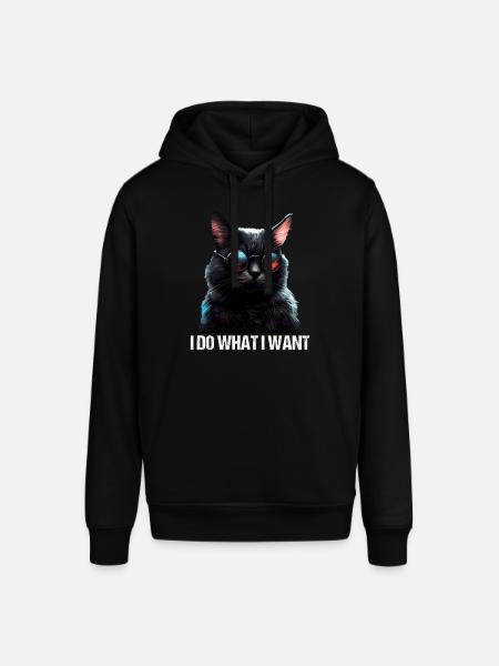 Cat Killing Jeg gør hvad jeg vil Kat - Stanley/Stella SOUNDER unisex hoodie - sort