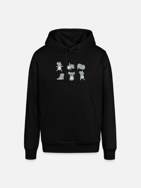Yoga Koala - Stanley/Stella Unisex Hoodie SOUNDER - Schwarz