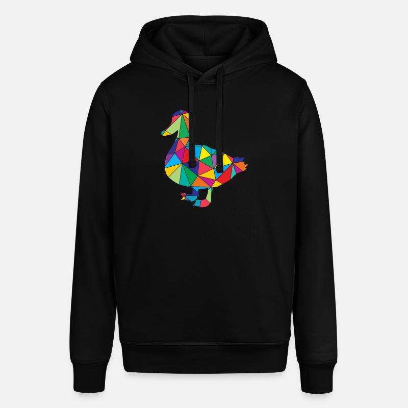 Polygone de canard Low Poly - Sweat à capuche SOUNDER Stanley/Stella Unisexe - noir
