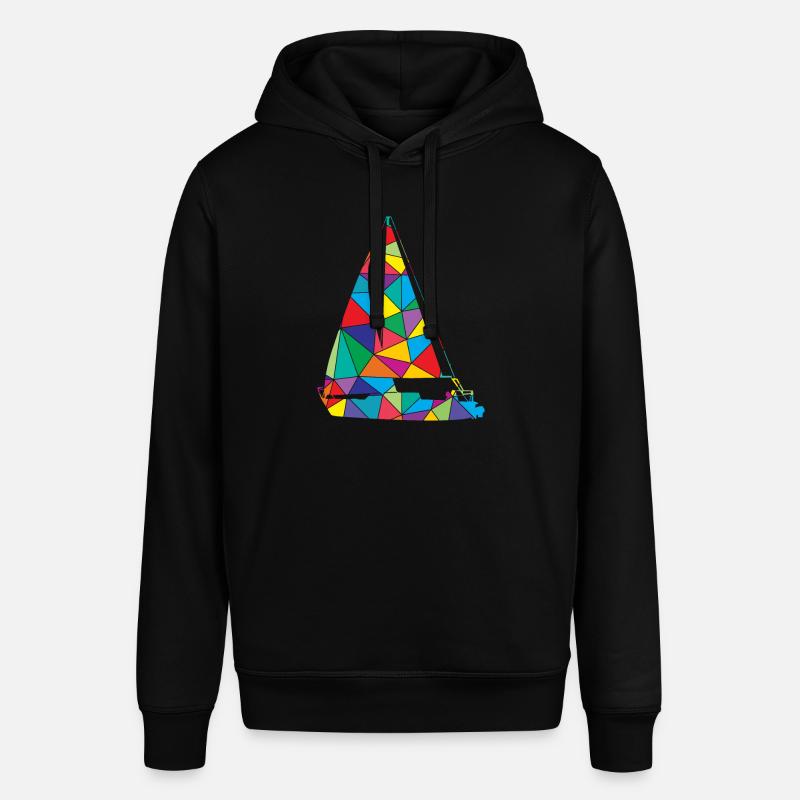 Voilier Low Poly Polygon Sailing - Sweat à capuche SOUNDER Stanley/Stella Unisexe - noir