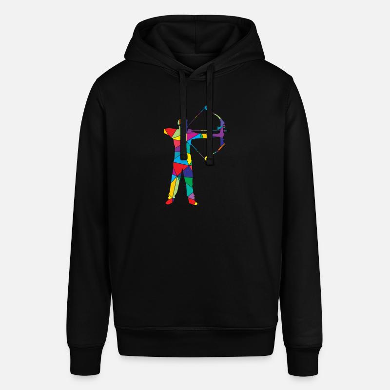 Low Poly Bogenjäger Poly Bogenjagd - Stanley/Stella Unisex Hoodie SOUNDER - Schwarz