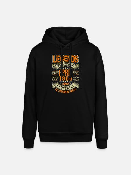 1966 April Birthday Legend - Stanley/Stella SOUNDER Unisex Hoodie - black