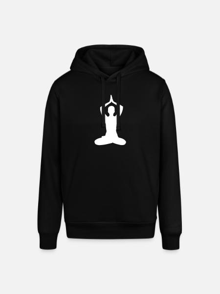 Yoga Meditation Silhouette - Stanley/Stella SOUNDER Unisex Hoodie - black