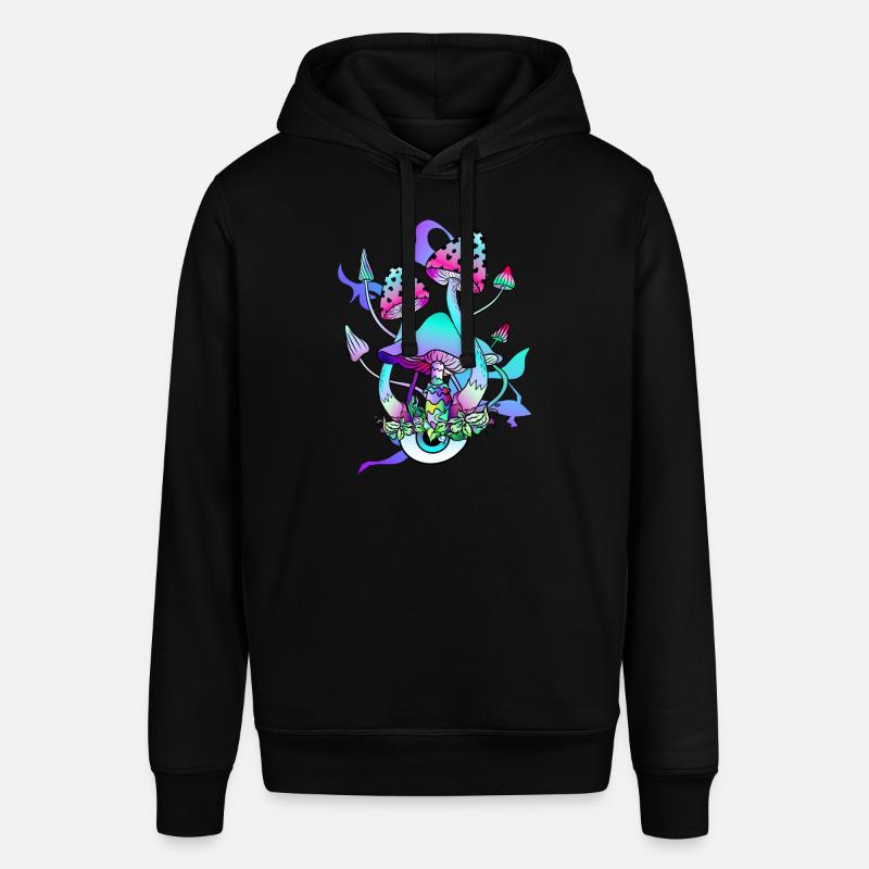 Trippy Hippie Champignon Psychédélique - Sweat à capuche SOUNDER Stanley/Stella Unisexe - noir