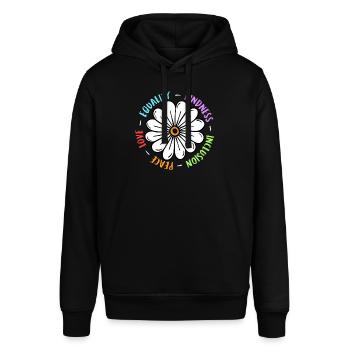 Inklusion handicap Akzeptanz und Awareness - Stanley/Stella Unisex Hoodie SOUNDER - Schwarz - Vorne - Alina (178cm) & Michal (187cm)
