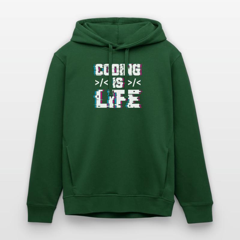 Coding Ist Leben Programmierer Coder Code Stanley/Stella Unisex Hoodie SOUNDER