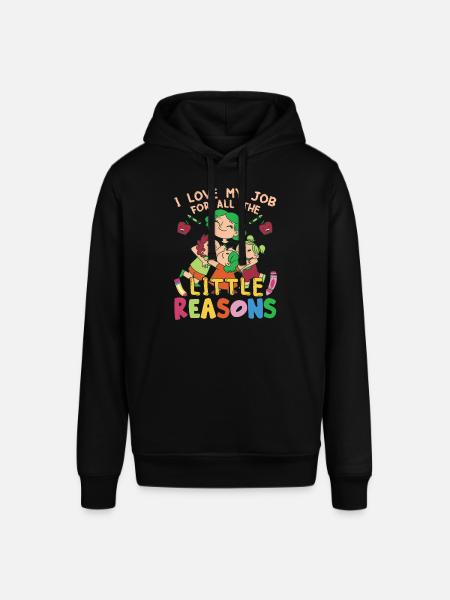 Jeg elsker mit job af alle de små grunde - Stanley/Stella SOUNDER unisex hoodie - sort