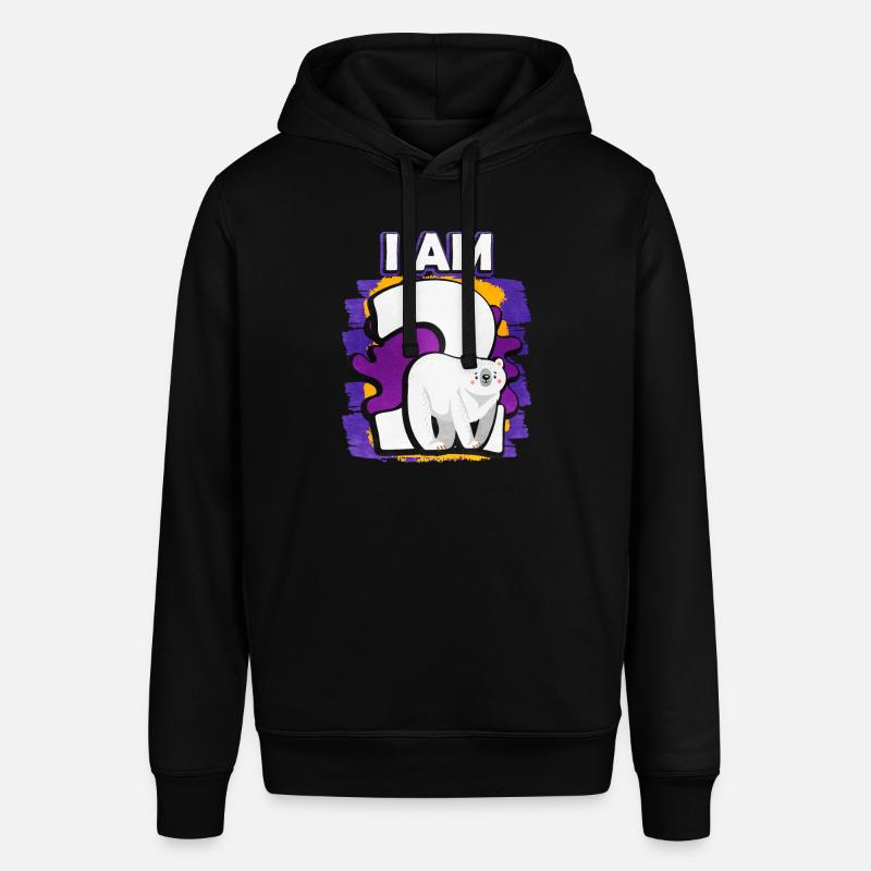 Ich Bin 2 Eisbär - Stanley/Stella Unisex Hoodie SOUNDER - Schwarz
