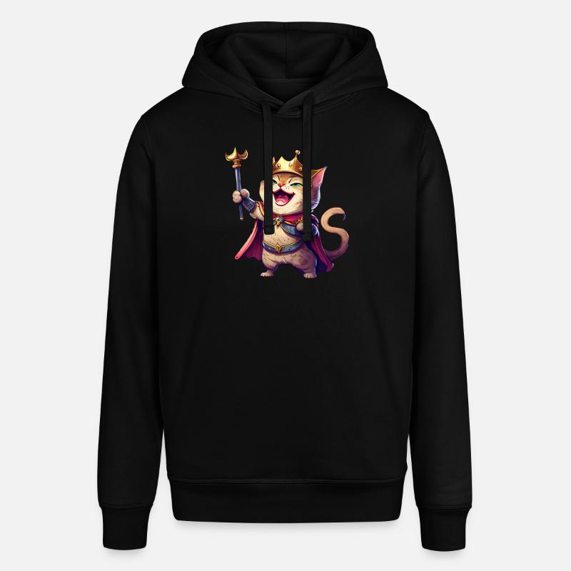Chat de dessin animé riant - Sweat à capuche SOUNDER Stanley/Stella Unisexe - noir