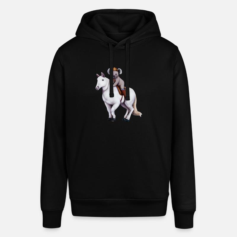 Koala sur un cheval - Sweat à capuche SOUNDER Stanley/Stella Unisexe - noir