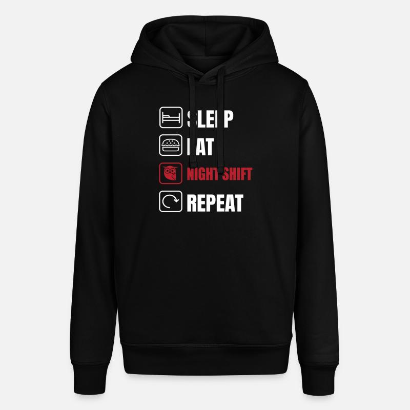 T-shirt drôle de Night Shift - Sweat à capuche SOUNDER Stanley/Stella Unisexe - noir