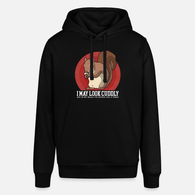 Mignon écureuil écureuil cadeau - Sweat à capuche SOUNDER Stanley/Stella Unisexe - noir