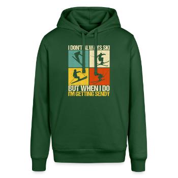 Skiers - Stanley/Stella SOUNDER Unisex Hoodie - bottle green - Front - Alina (178cm) & Michal (187cm)