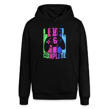 Geschenk 16. Geburtstag Zocker Game Gaming Gamer - Stanley/Stella Unisex Hoodie SOUNDER - Schwarz - Vorne - Alina (178cm) & Michal (187cm)