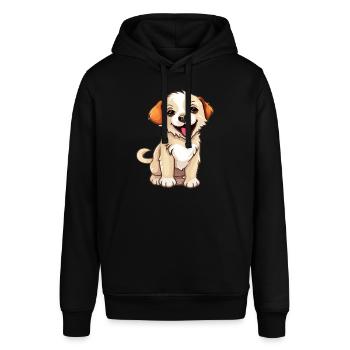 Süßes Hündchen - Stanley/Stella Unisex Hoodie SOUNDER - Schwarz - Vorne - Alina (178cm) & Michal (187cm)