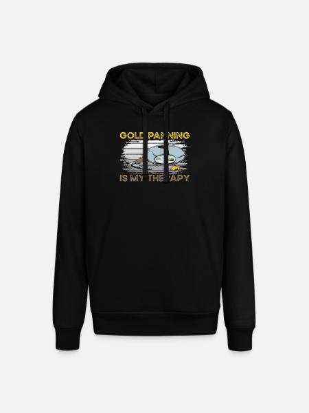 Gold Panning Therapy - Stanley/Stella SOUNDER Unisex Hoodie - black