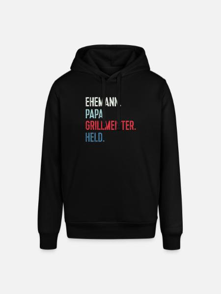 Bester Ehemann Papa Grillmeister Held - Stanley/Stella Unisex Hoodie SOUNDER - Schwarz